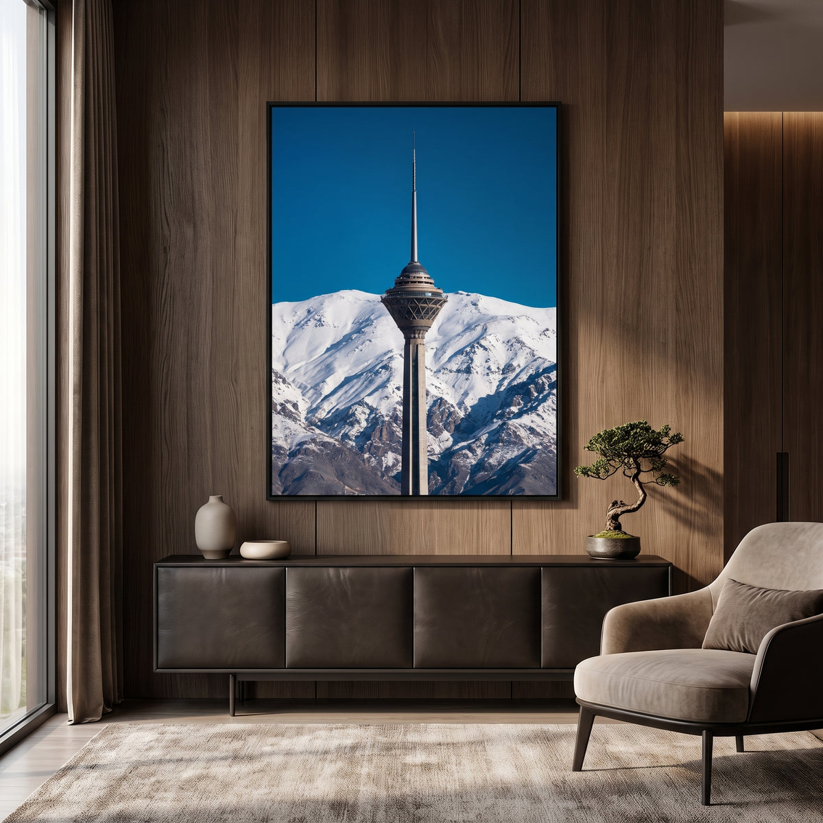 Milad Tower in Winter