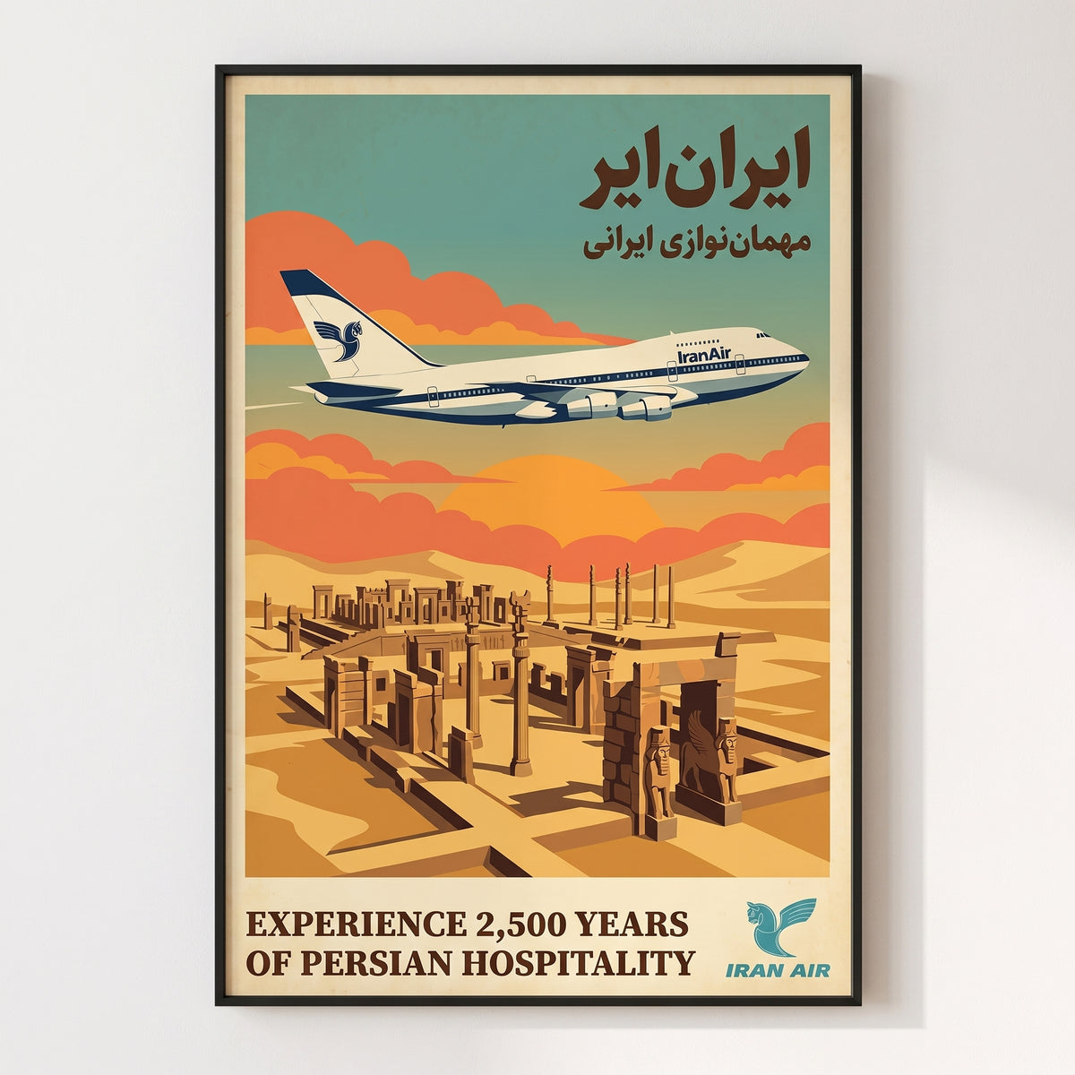 Iran Air over Persepolis