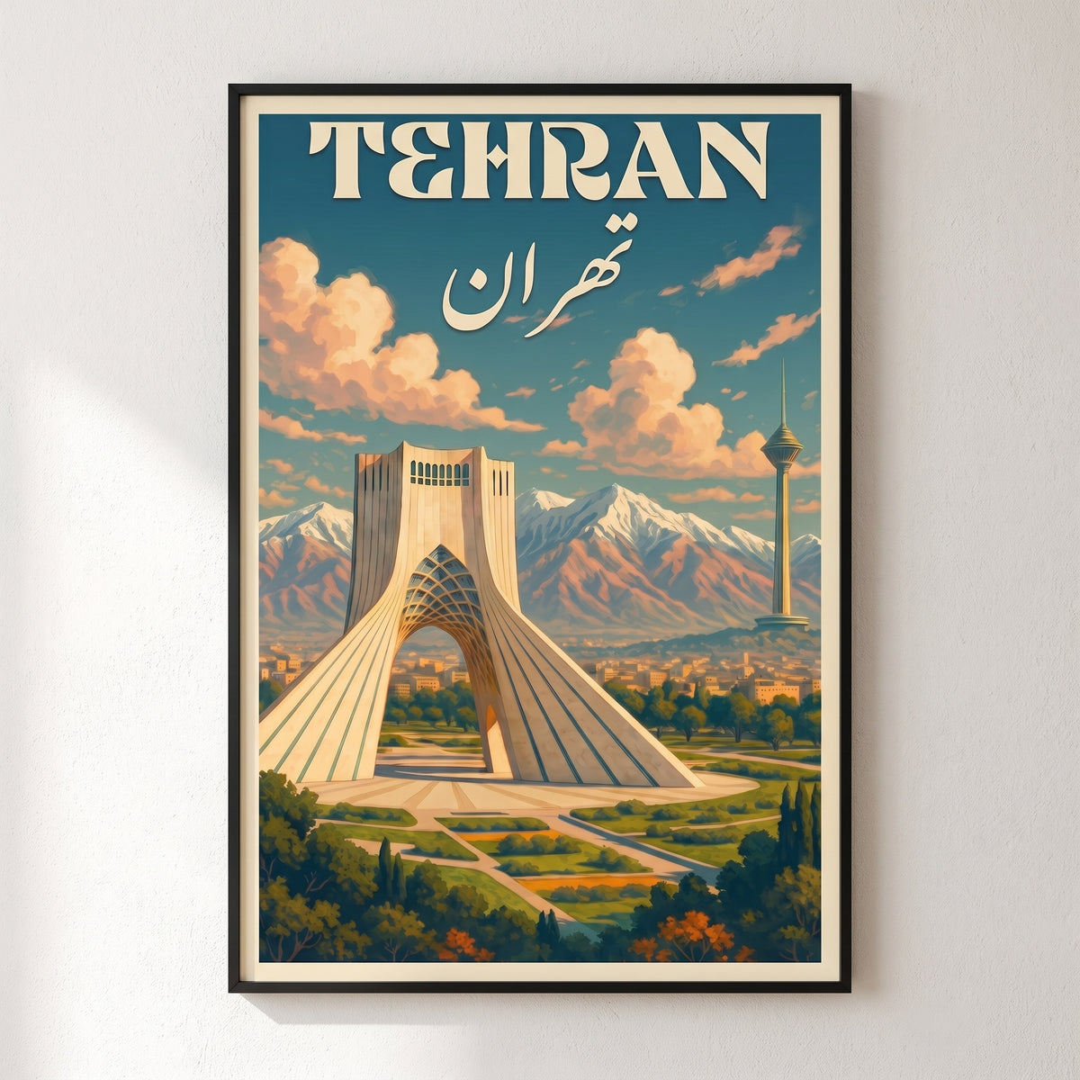 Azadi Tower under the Alborz
