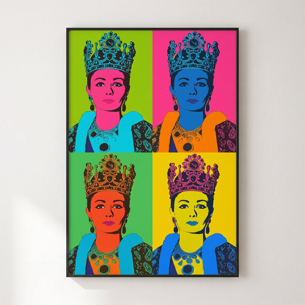 Farah Pahlavi in Four Colors