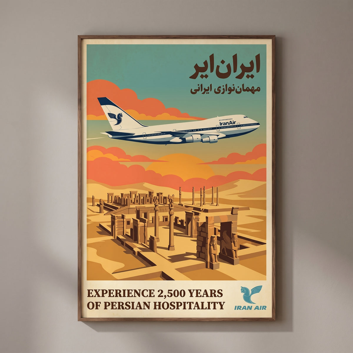 Iran Air over Persepolis