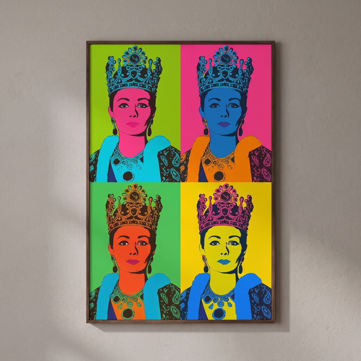 Farah Pahlavi in Four Colors
