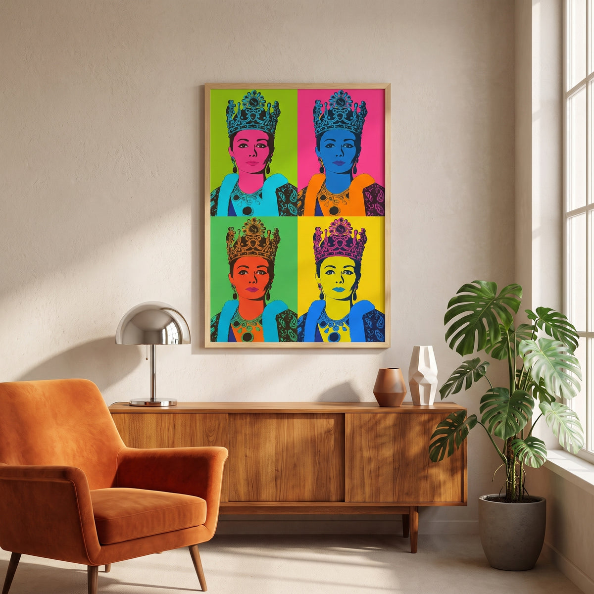 Farah Pahlavi in Four Colors