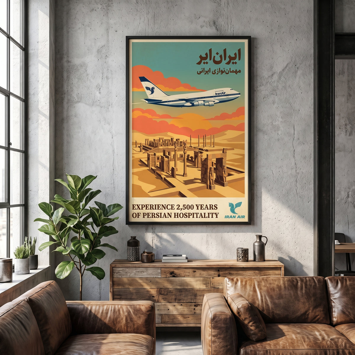 Iran Air over Persepolis
