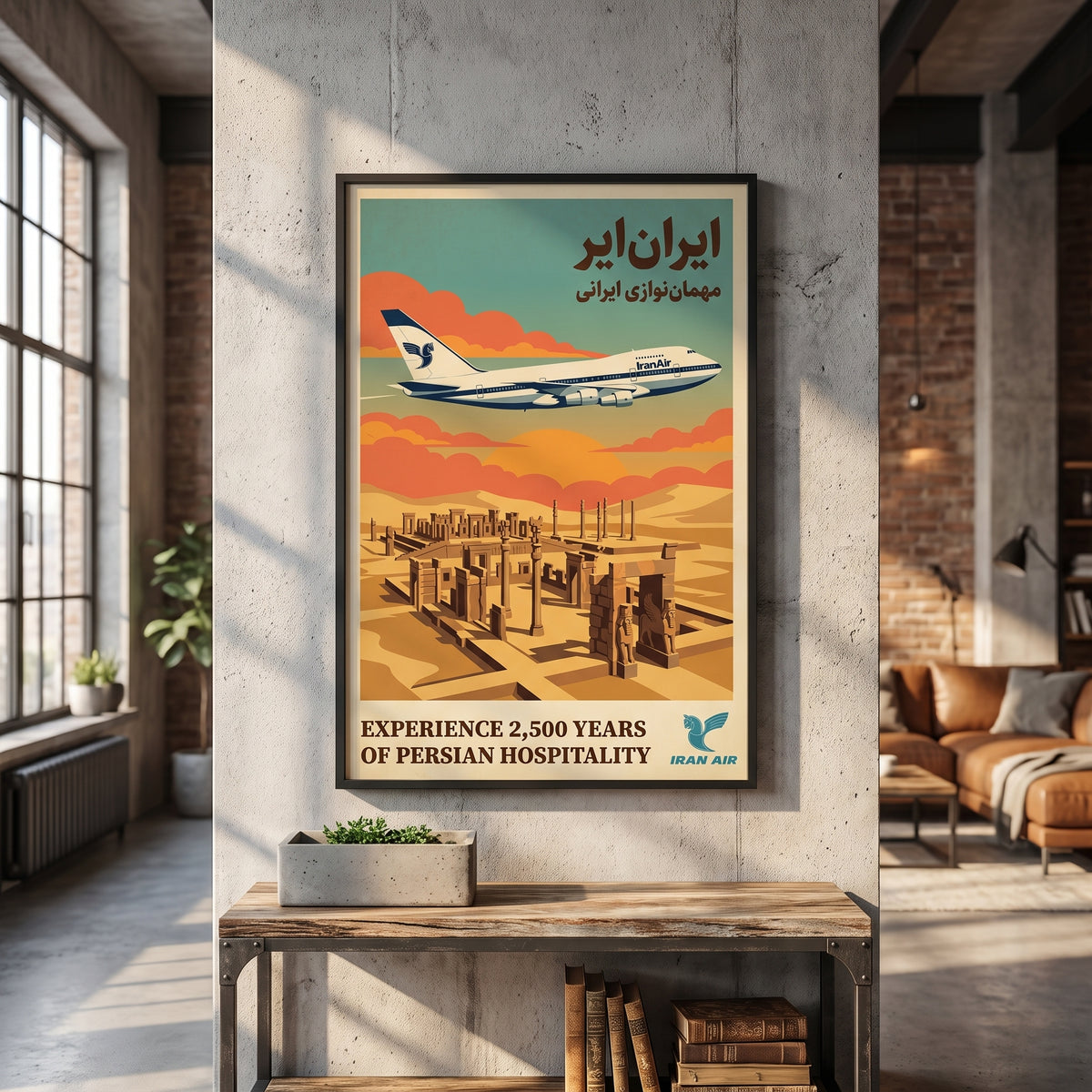 Iran Air over Persepolis