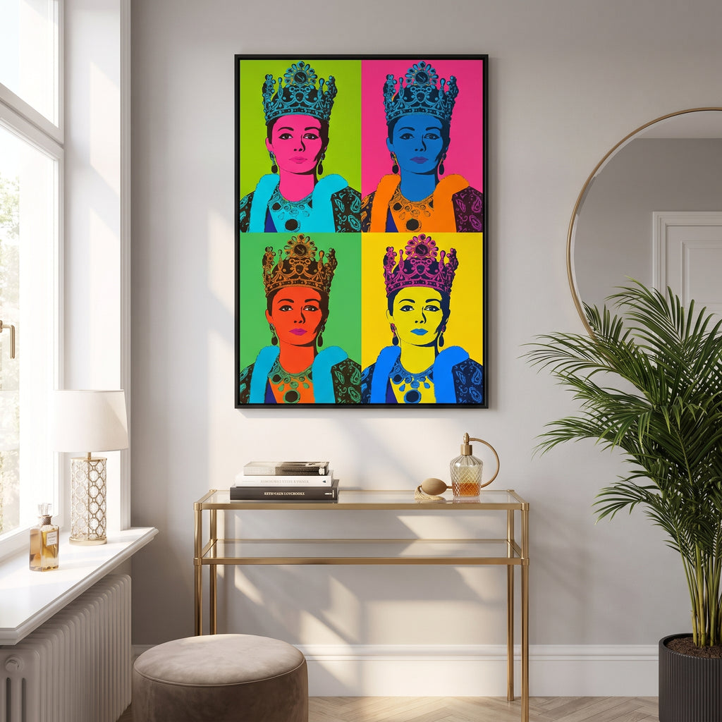 Farah Pahlavi in Four Colors