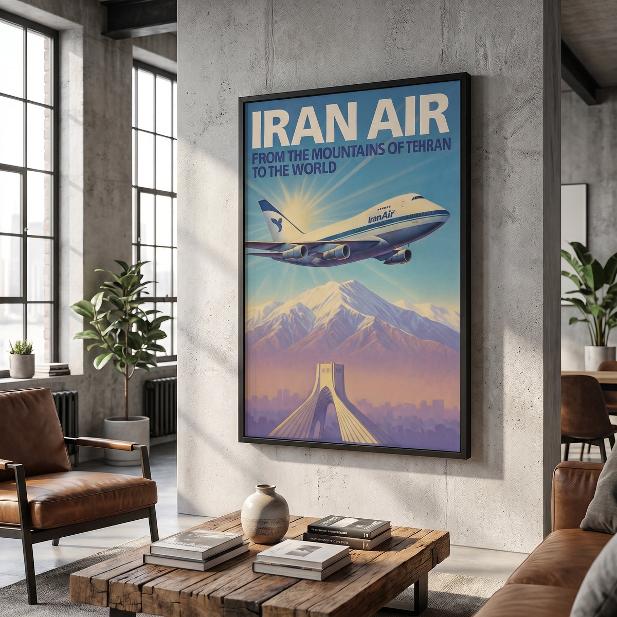 Iran Air over the Alborz