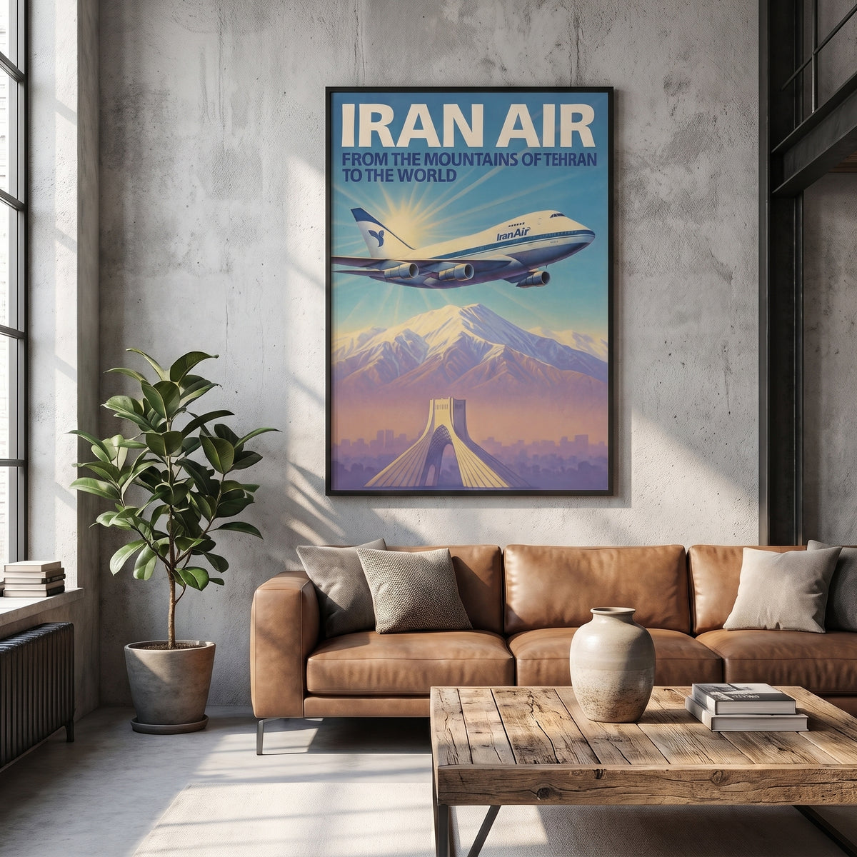 Iran Air over the Alborz