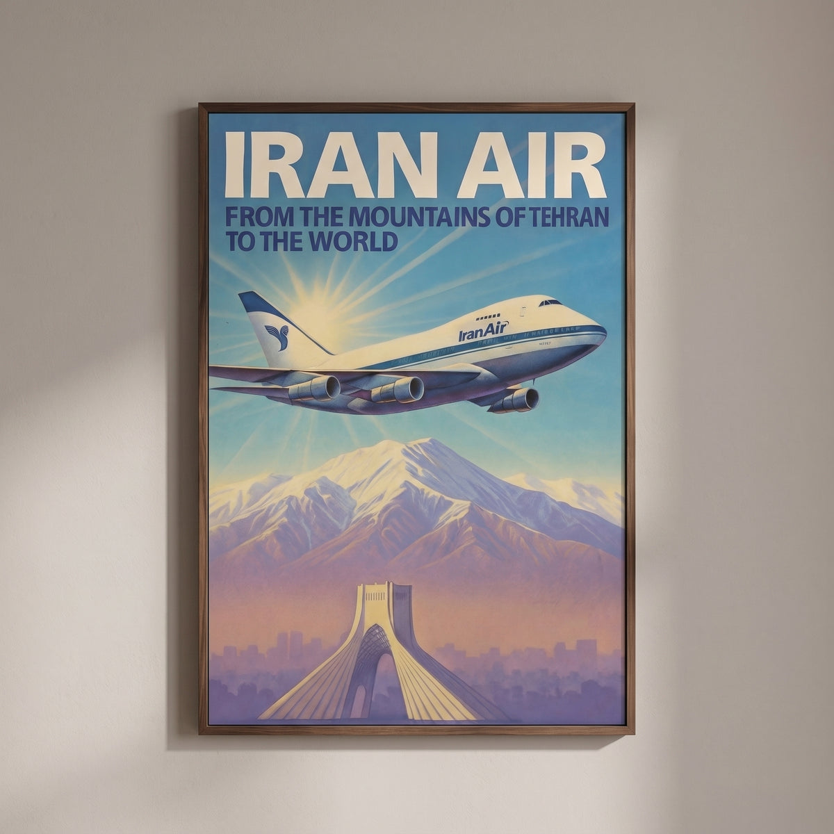 Iran Air over the Alborz
