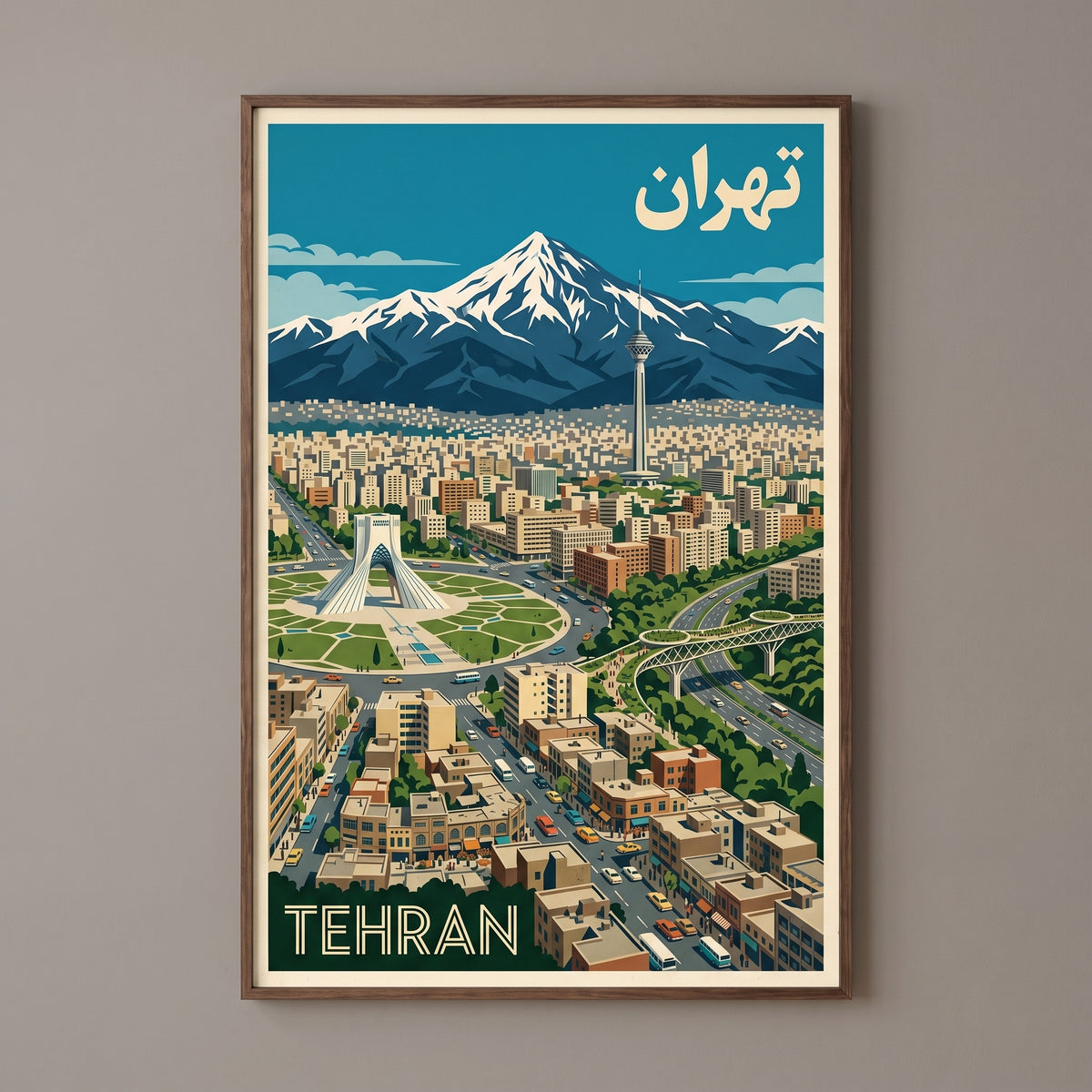 Tehran under Damavand