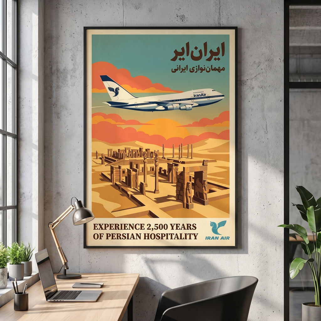 Iran Air over Persepolis