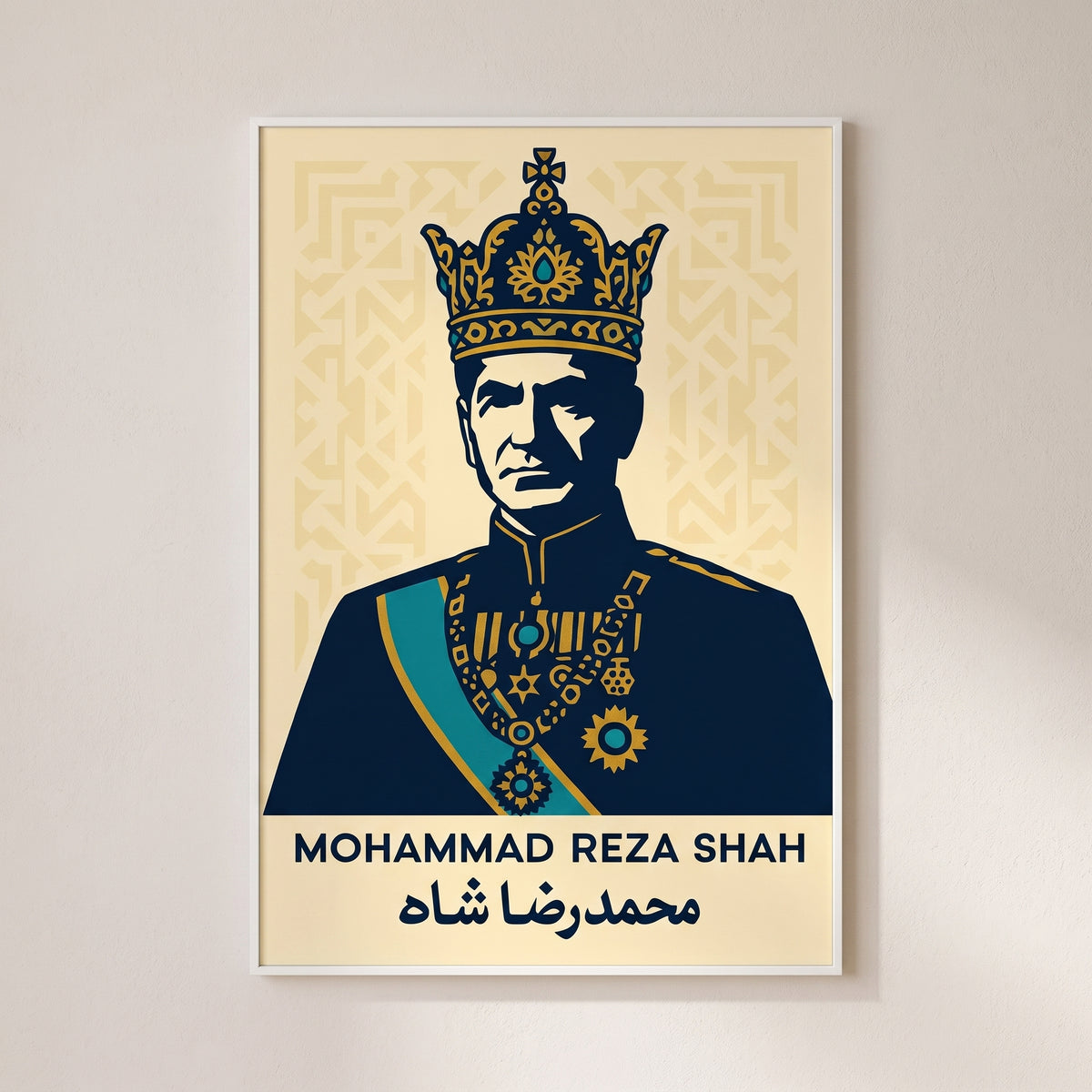 The Shah in Navy and Gold