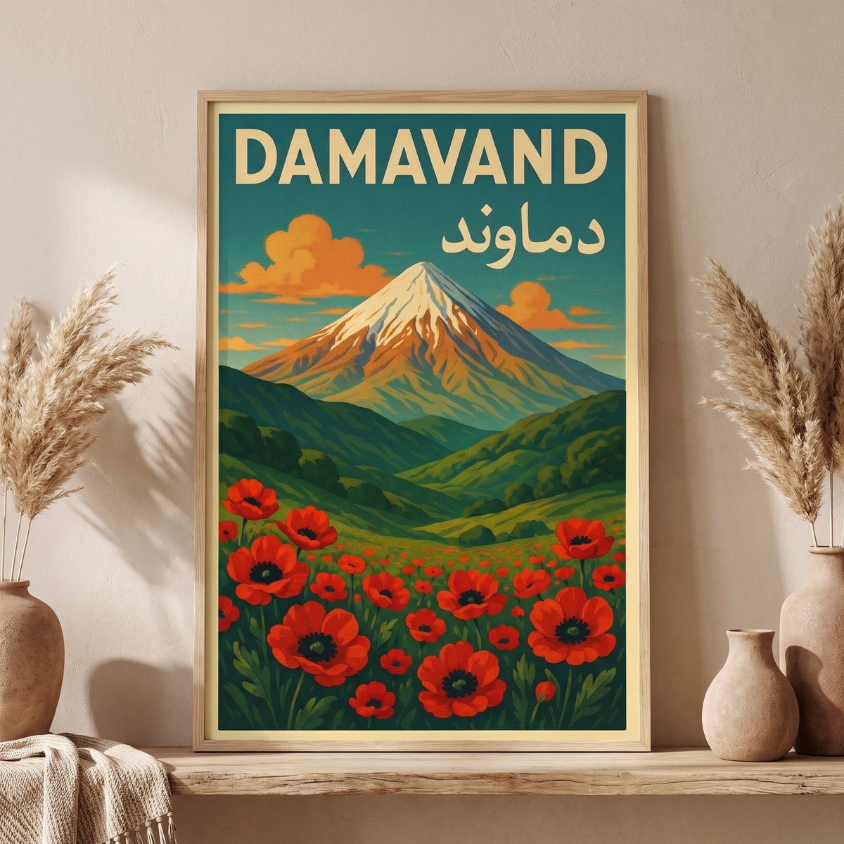 Damavand above the Poppies