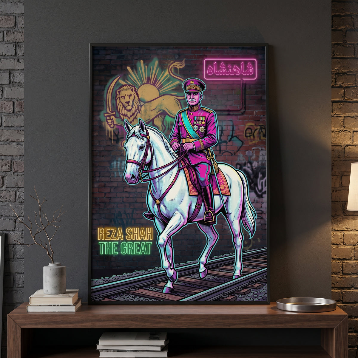 Reza Shah in Neon