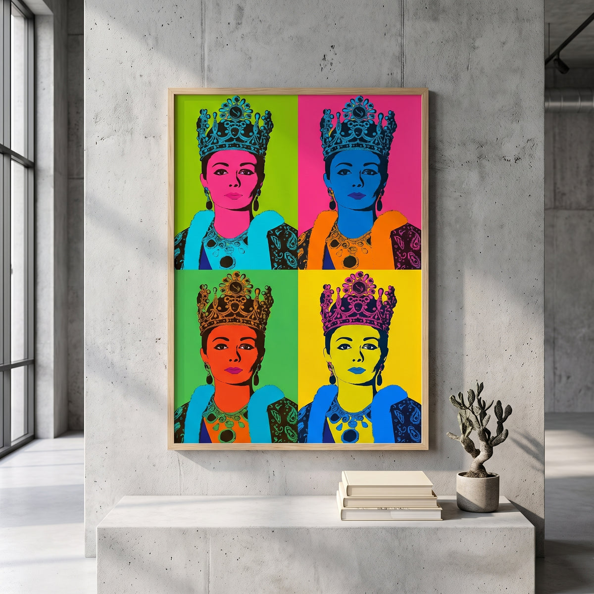 Farah Pahlavi in Four Colors