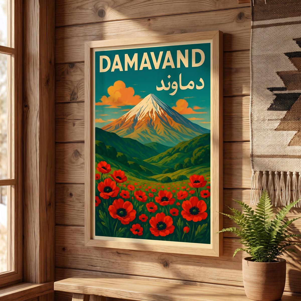 Damavand above the Poppies