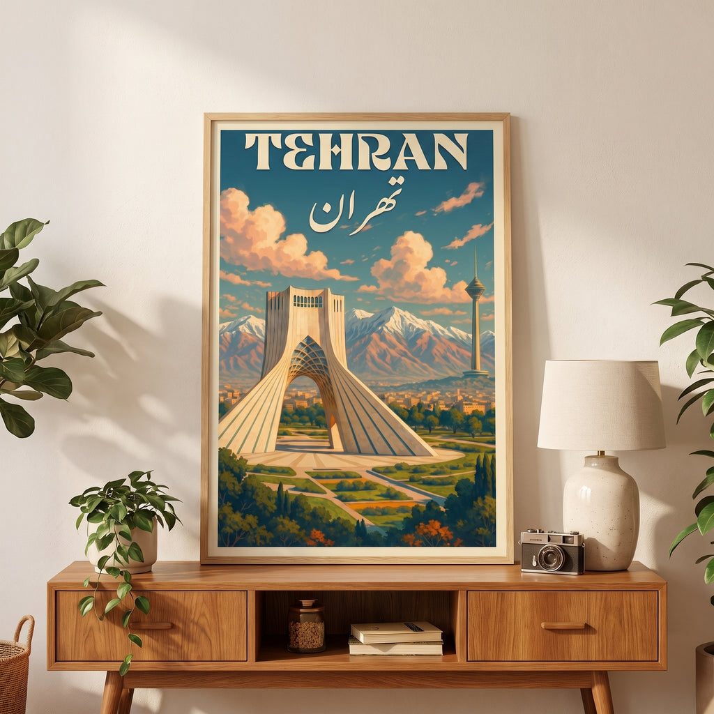 Azadi Tower under the Alborz