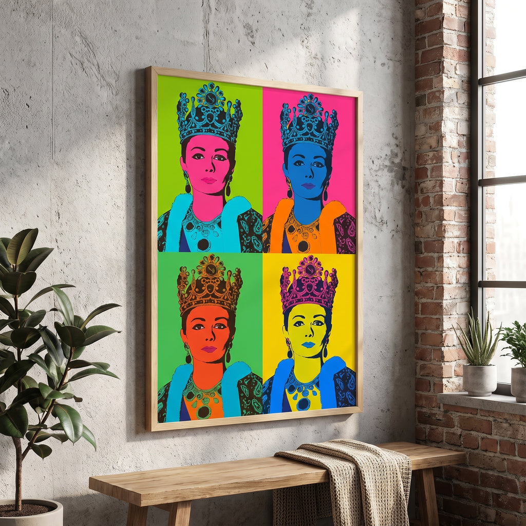 Farah Pahlavi in Four Colors