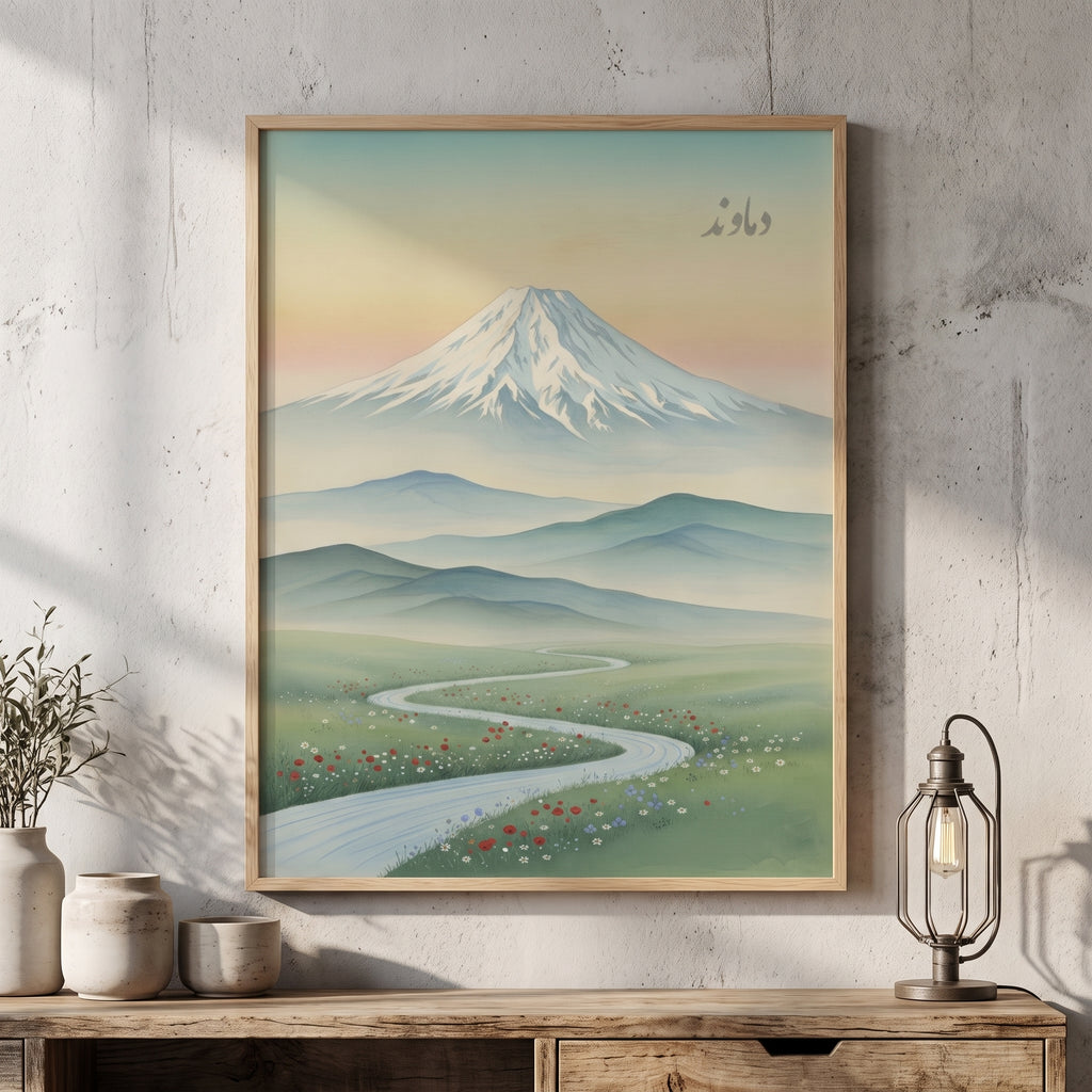 Damavand in the Floating World