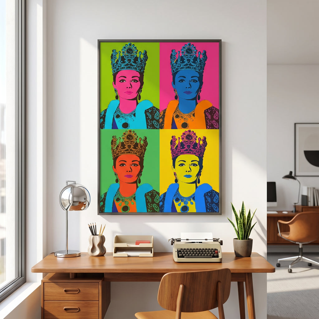 Farah Pahlavi in Four Colors