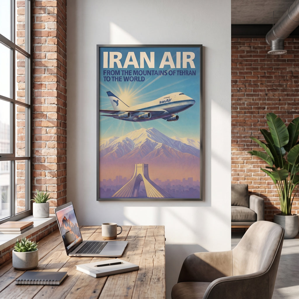 Iran Air over the Alborz