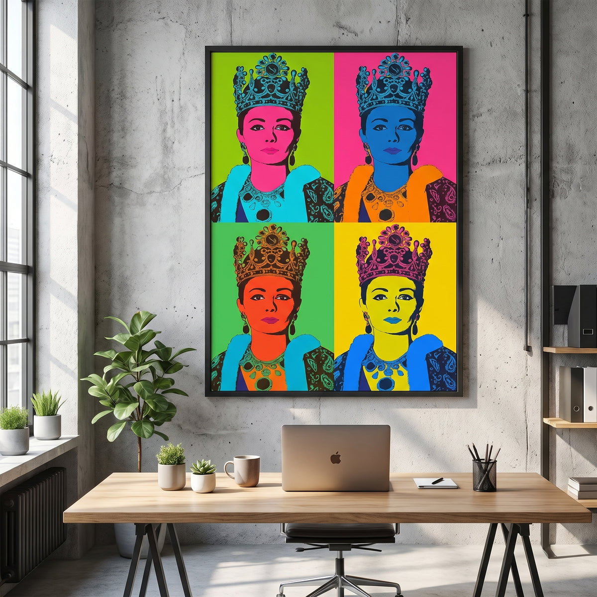 Farah Pahlavi in Four Colors