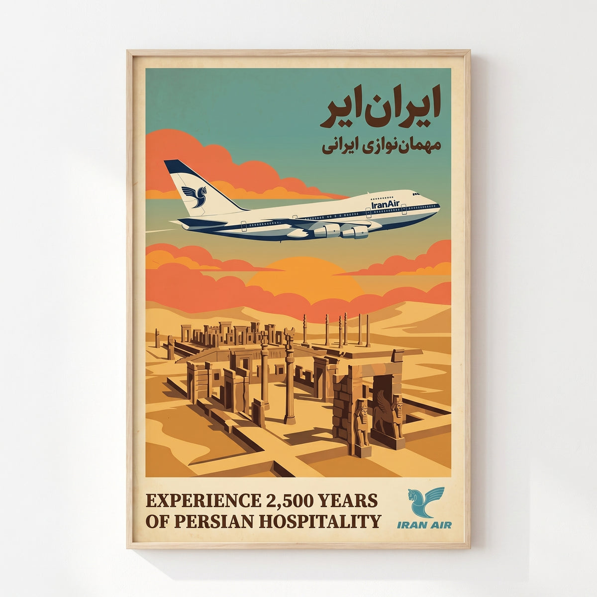 Iran Air over Persepolis