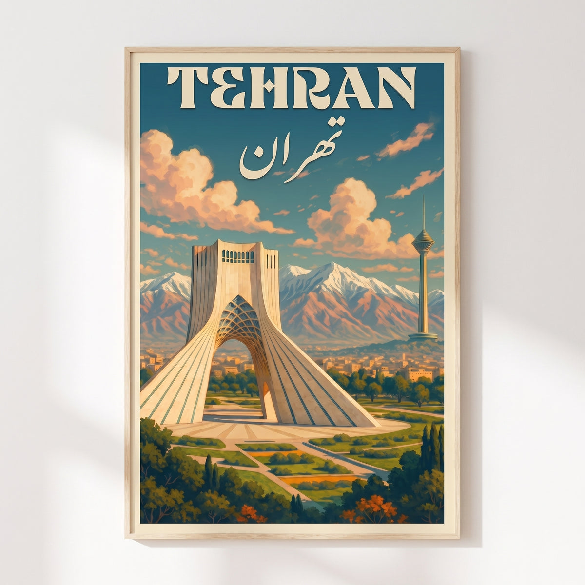 Azadi Tower under the Alborz