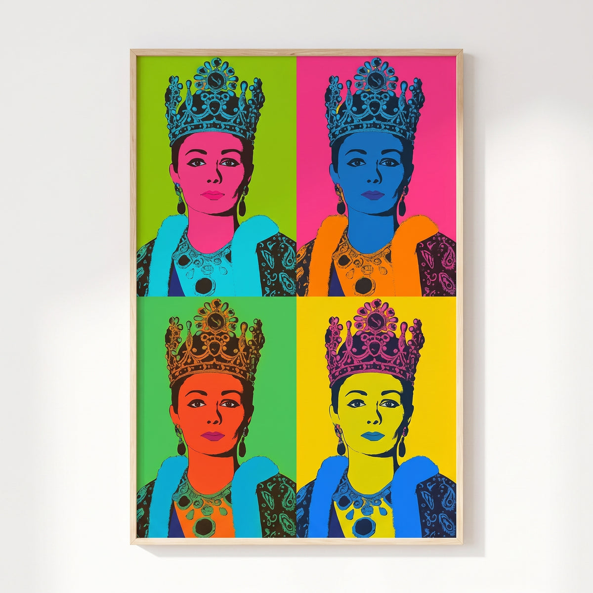 Farah Pahlavi in Four Colors