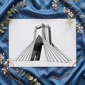 Azadi Tower in Ink