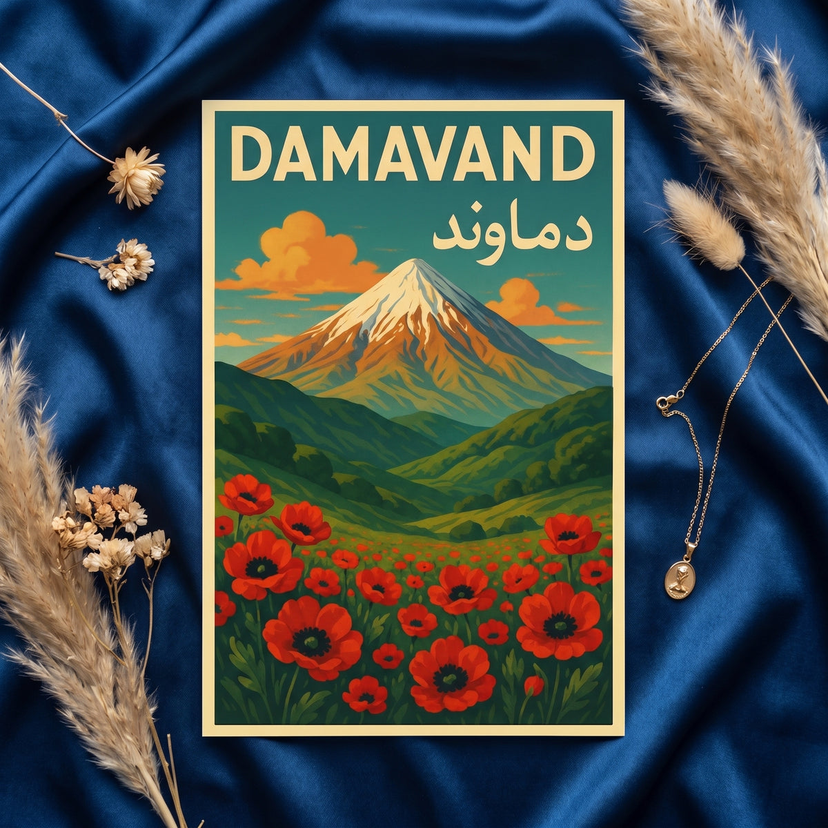 Damavand above the Poppies