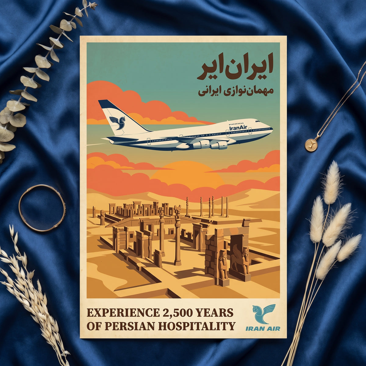 Iran Air over Persepolis
