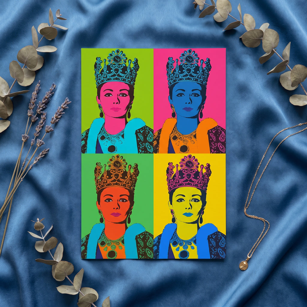 Farah Pahlavi in Four Colors