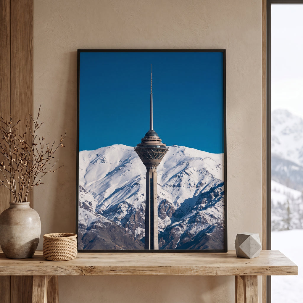 Milad Tower in Winter