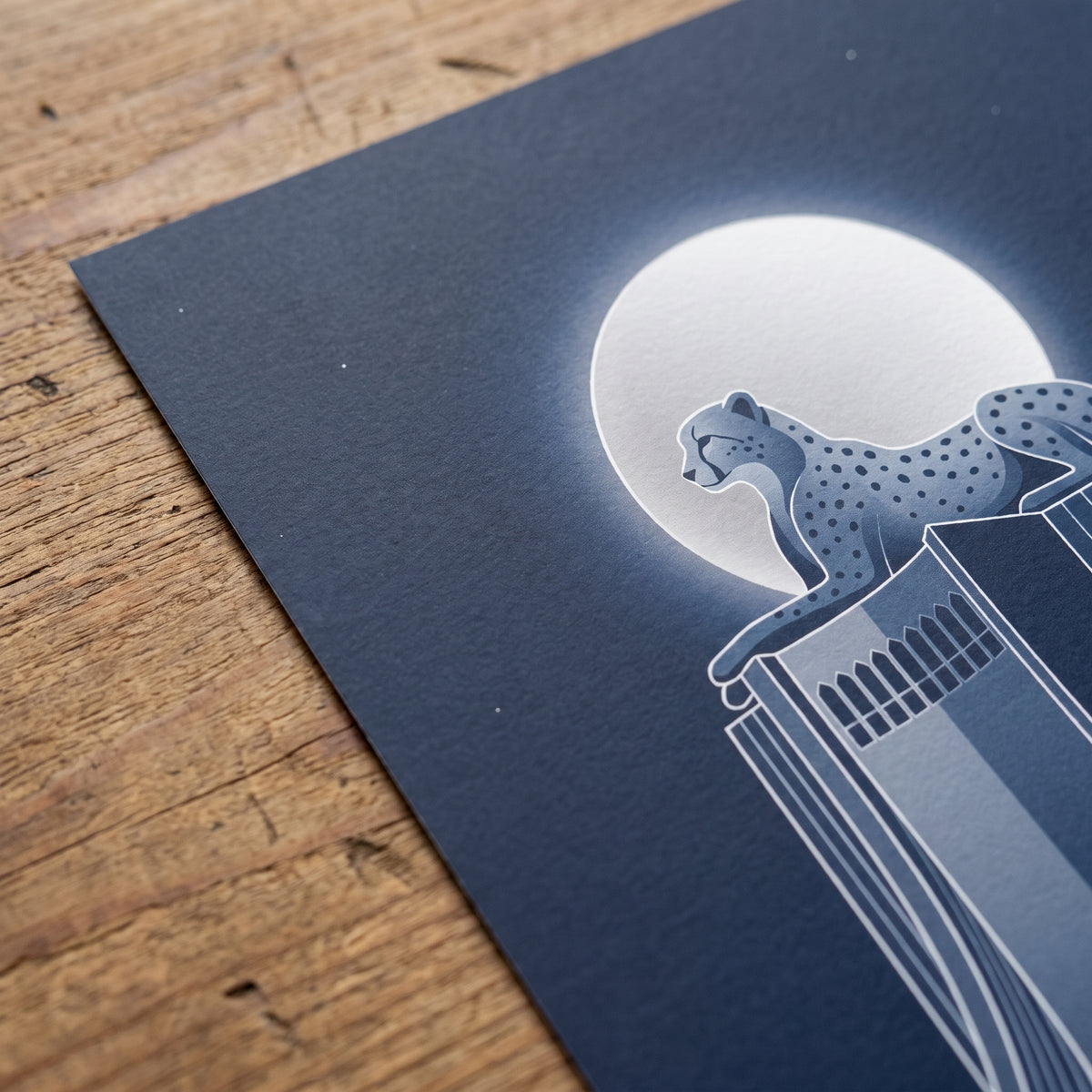 Asiatic Cheetah on the Azadi Tower
