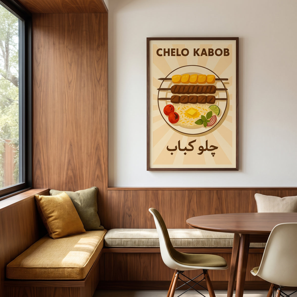 A Plate of Chelo Kabob