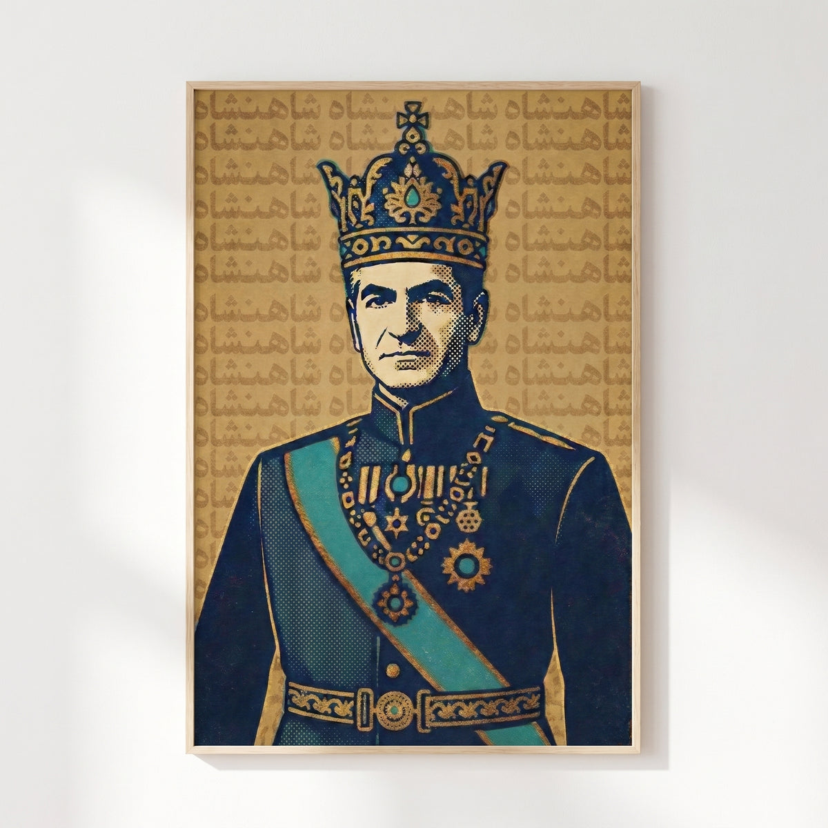 The Shah in Halftone