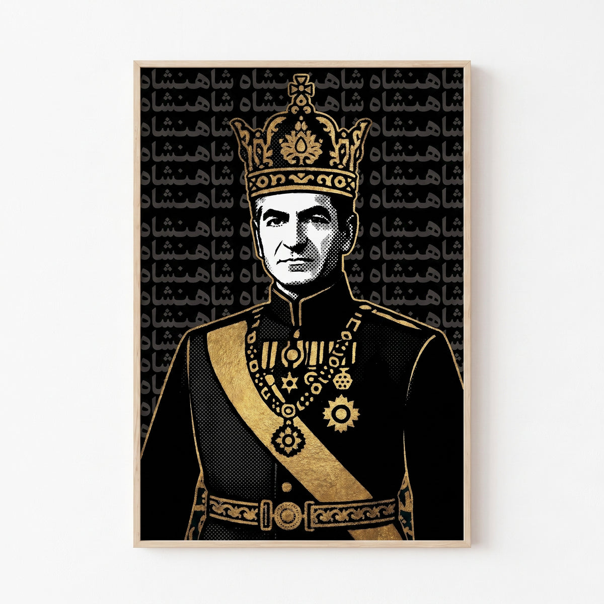The Shah in Halftone