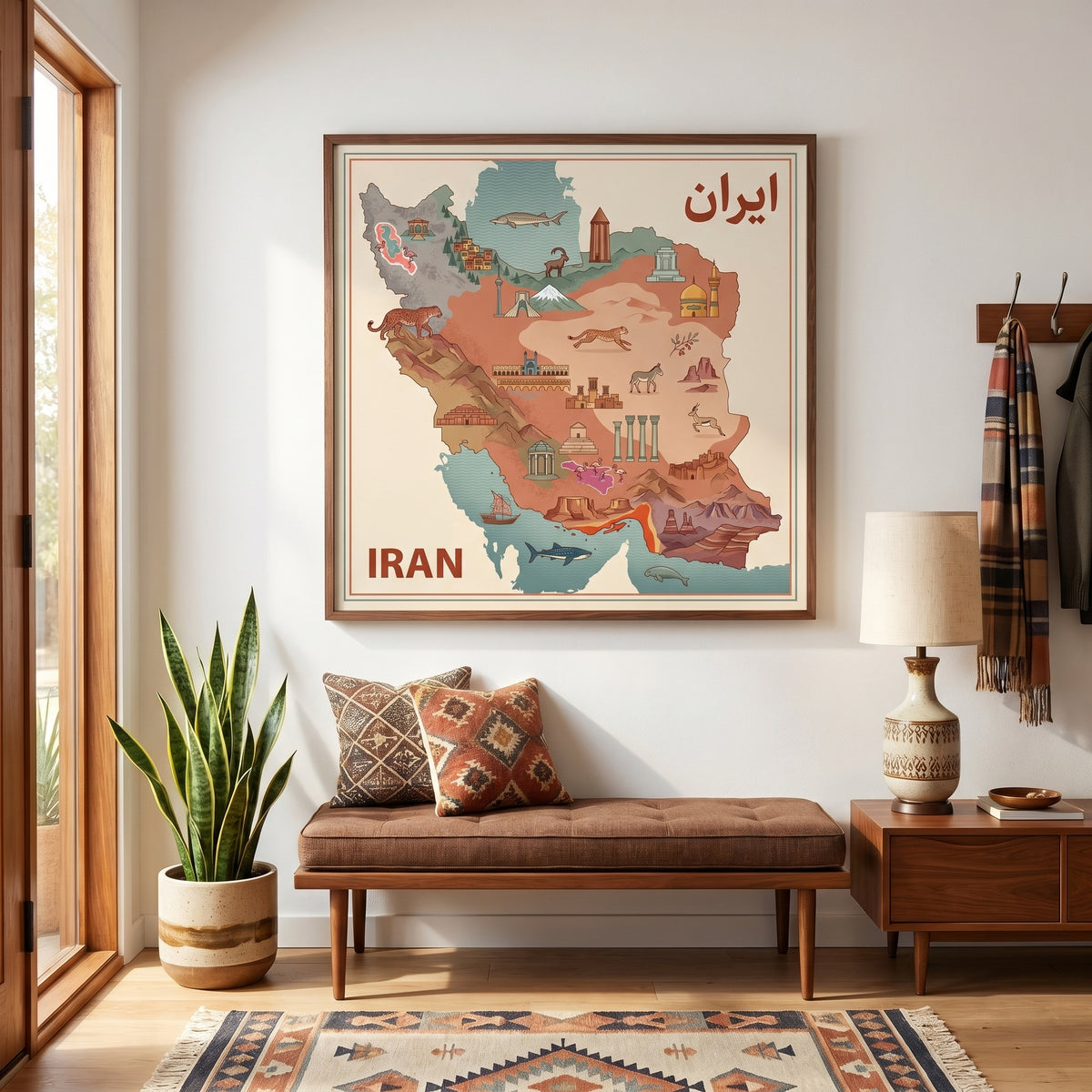 Illustrated Map of Iran