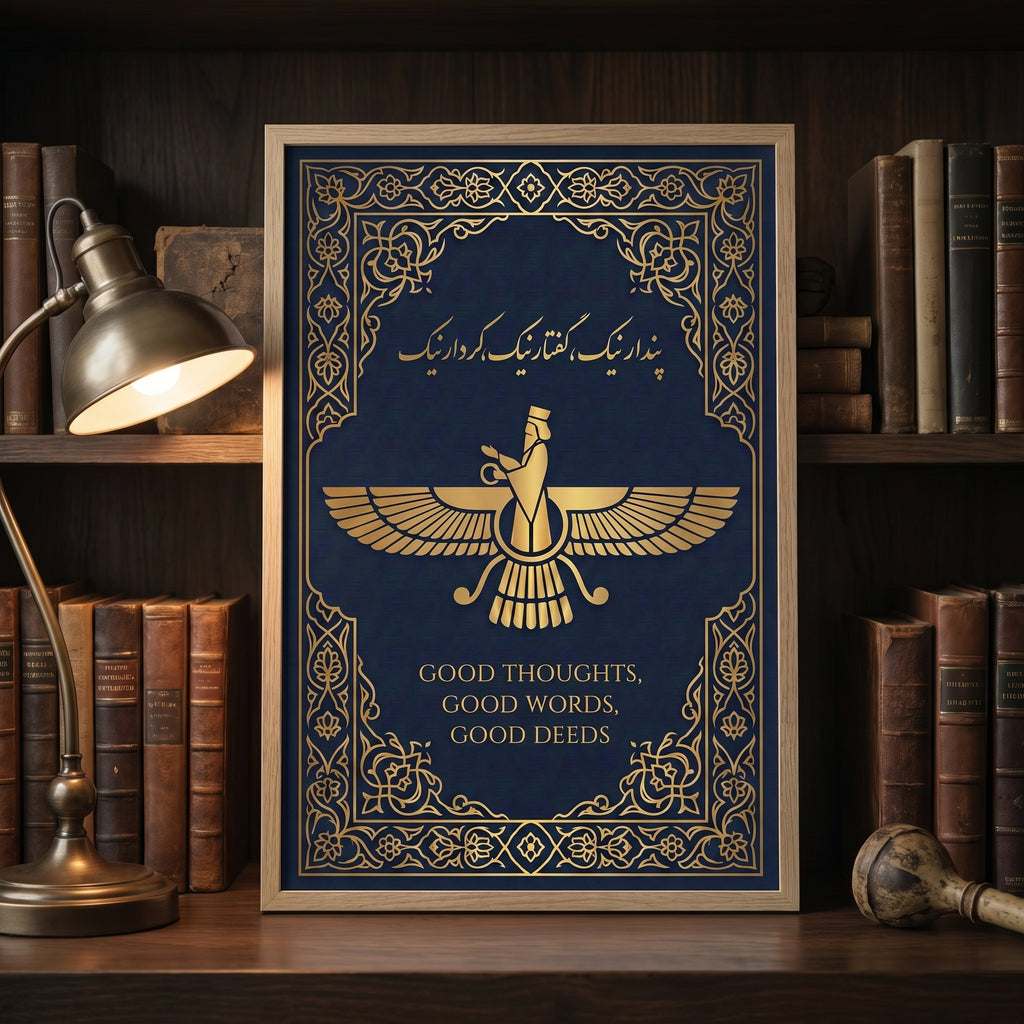 Faravahar of the Three Precepts