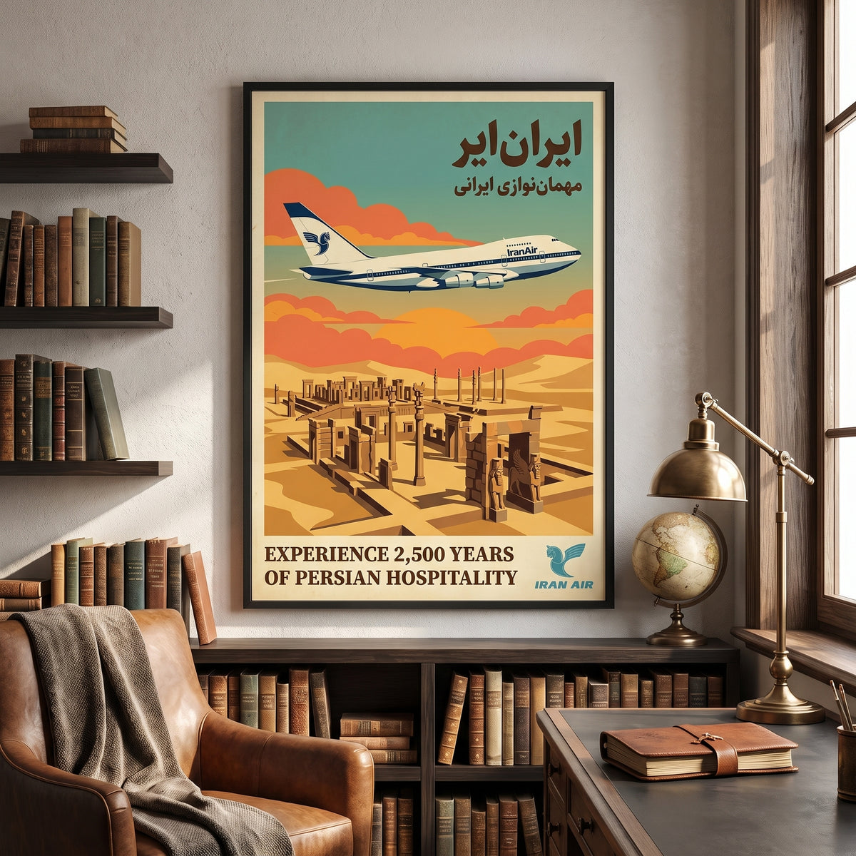 Iran Air over Persepolis