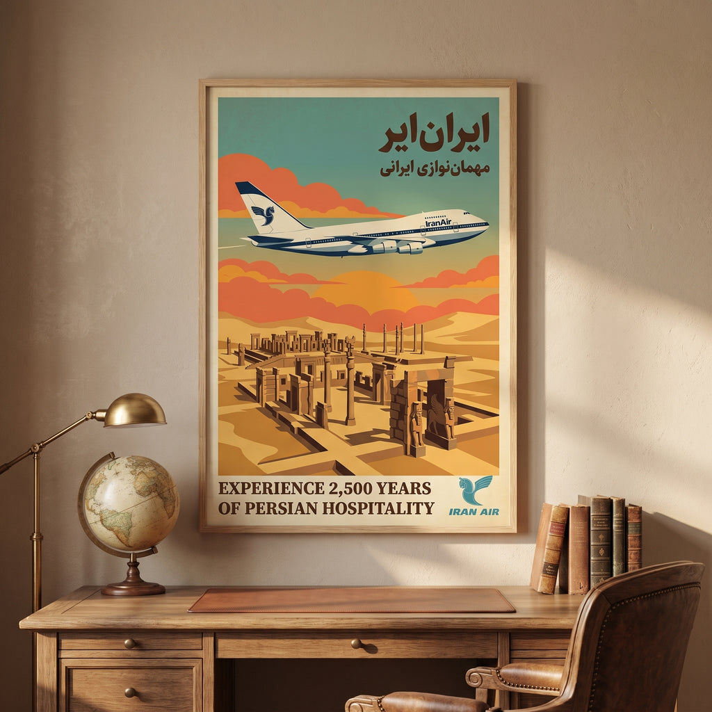 Iran Air over Persepolis