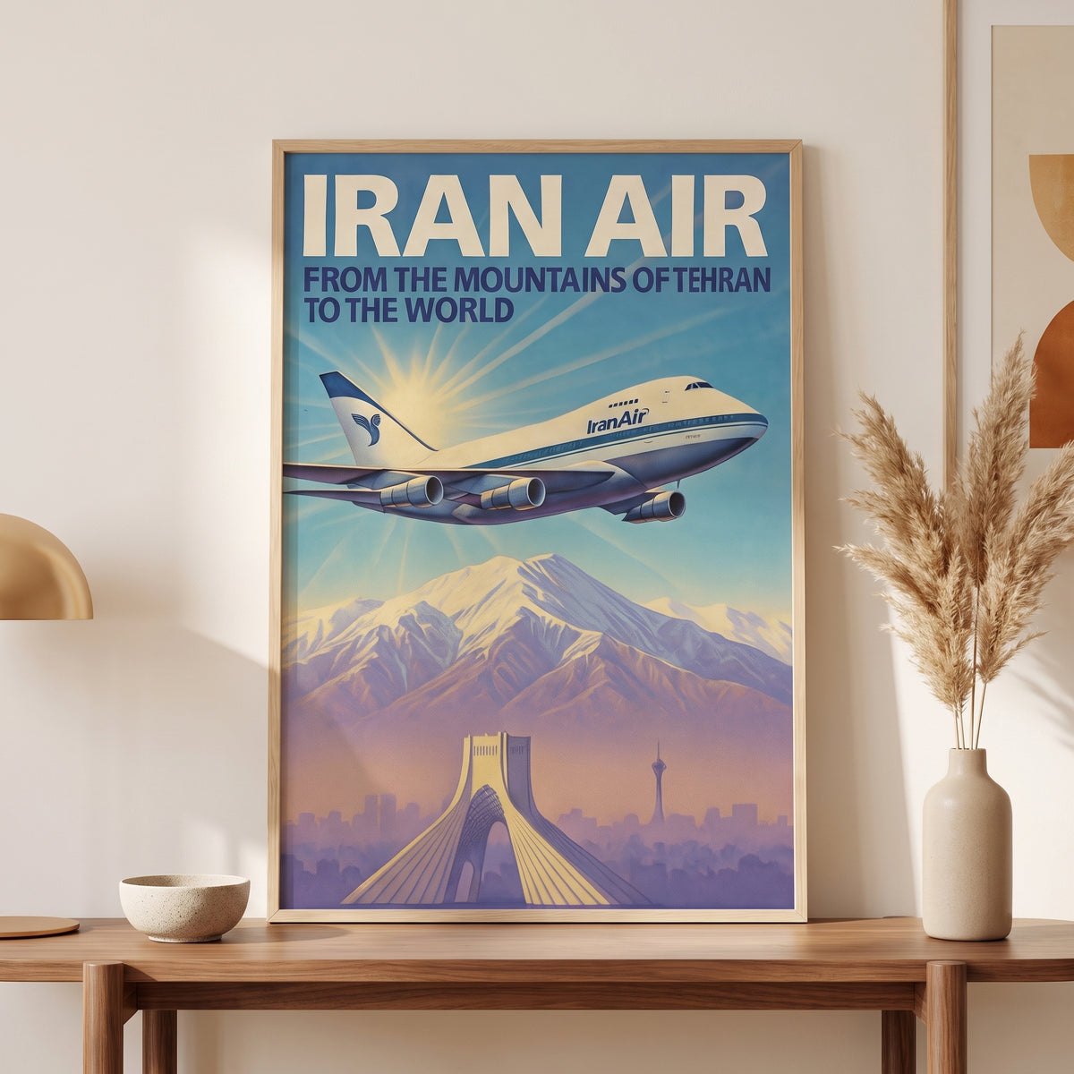 Iran Air over the Alborz