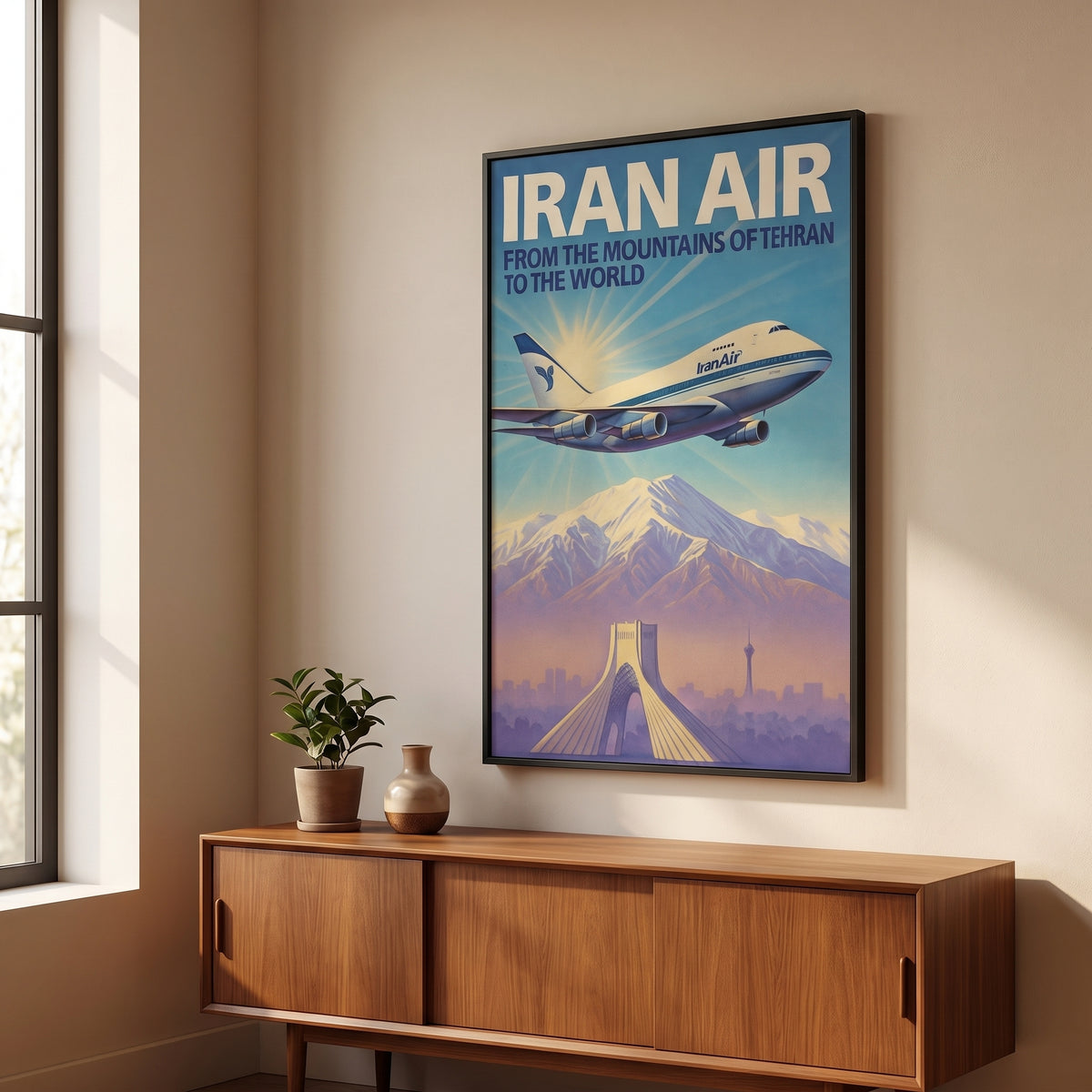 Iran Air over the Alborz