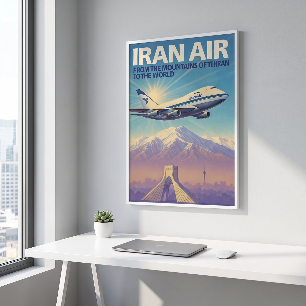 Iran Air over the Alborz