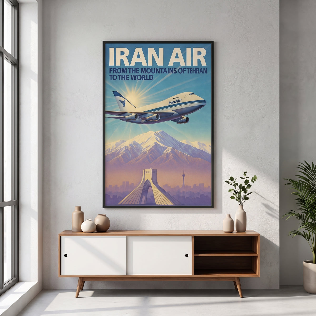 Iran Air over the Alborz