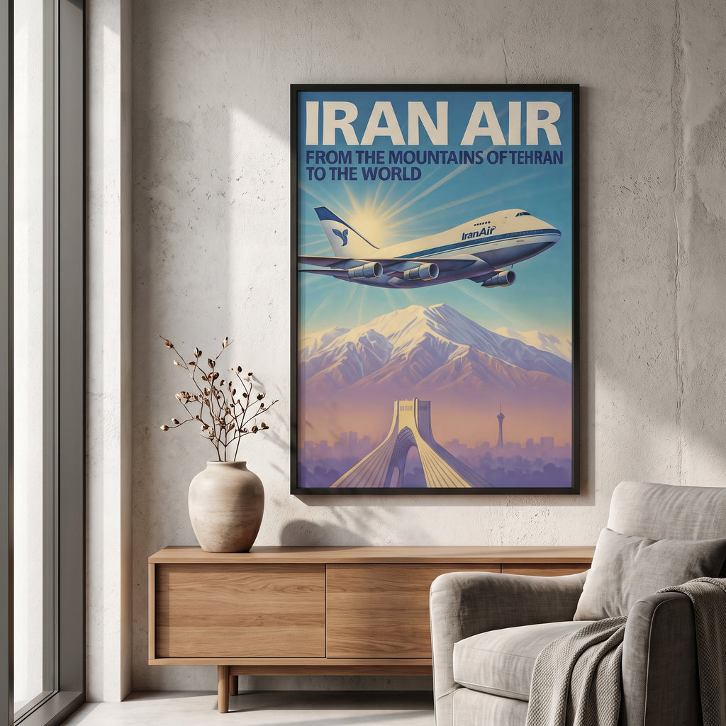 Iran Air over the Alborz