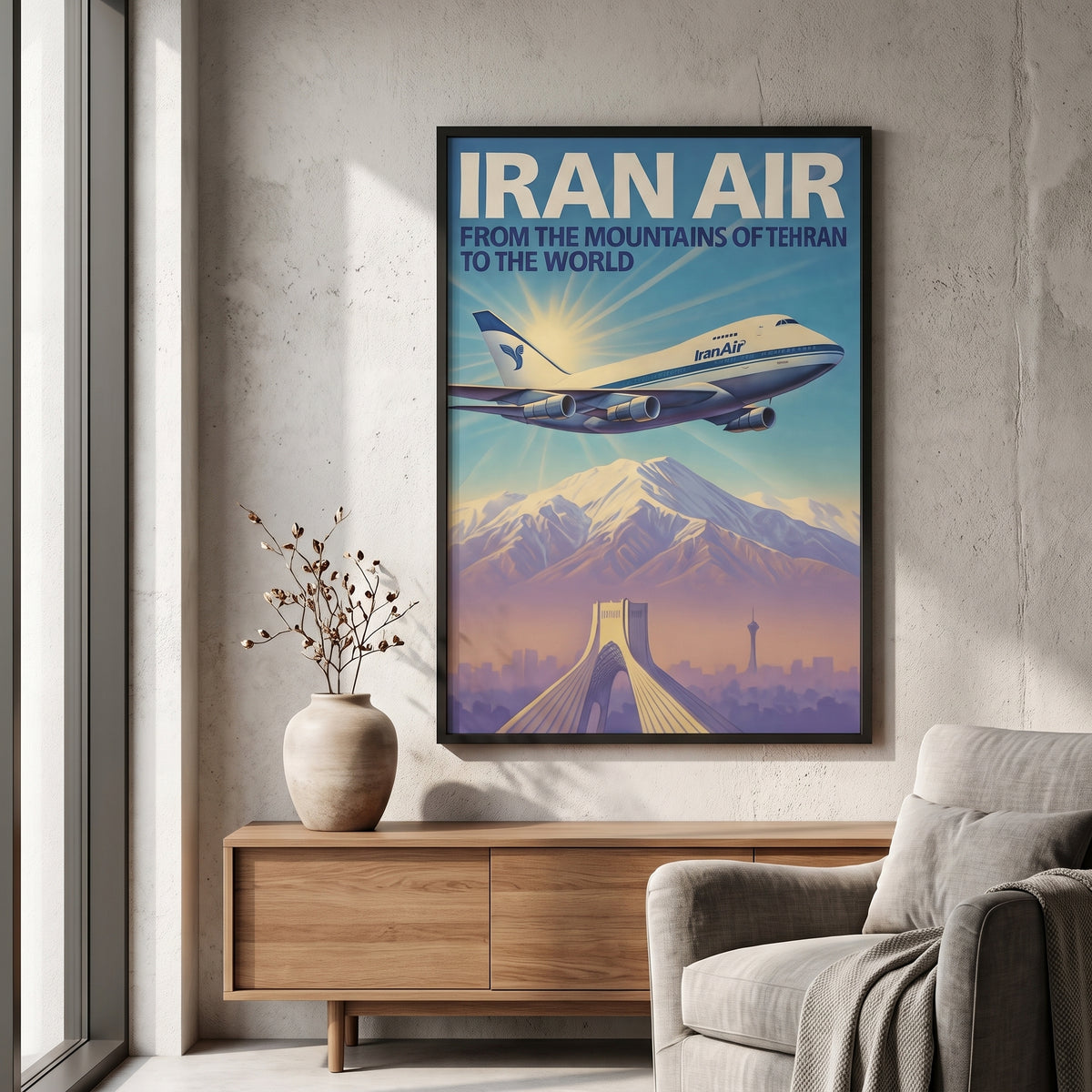 Iran Air over the Alborz
