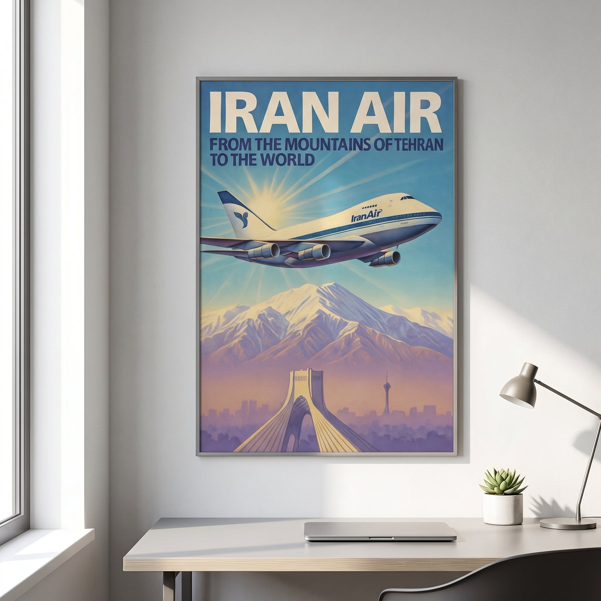 Iran Air over the Alborz