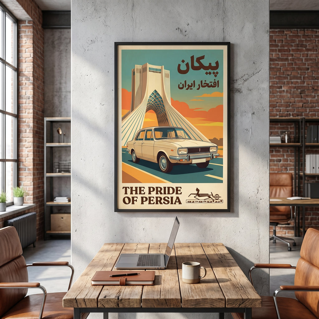 Paykan at the Azadi Tower